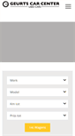 Mobile Screenshot of geurtscarcenter.be