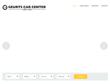 Tablet Screenshot of geurtscarcenter.be